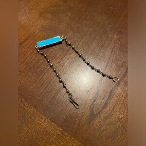 Turquoise and Gold coloured bracelet